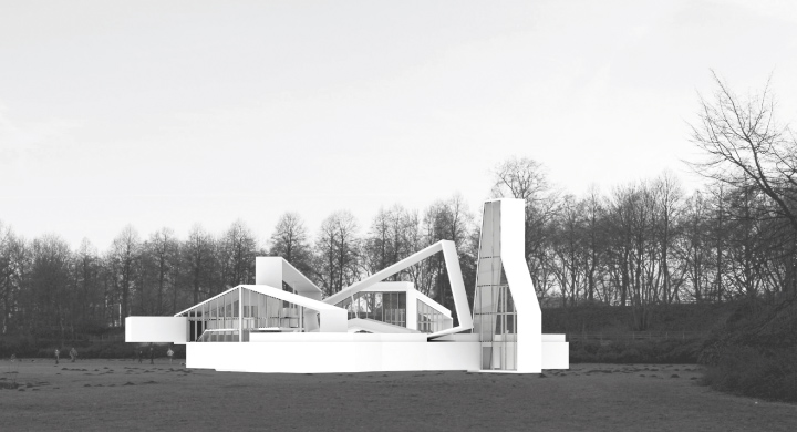 Perspektive vom Stadtbad Mitte